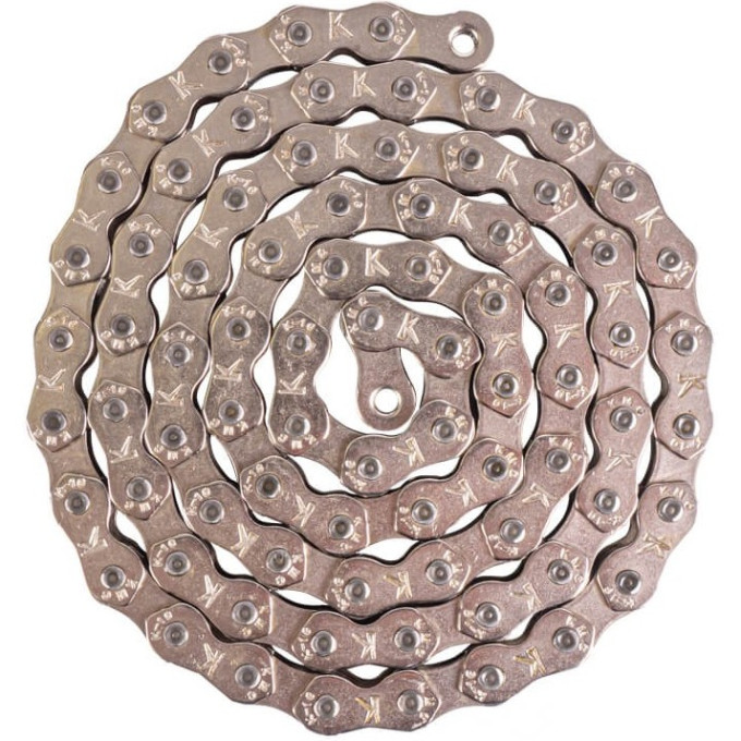 Цепь TECH TEAM Taya 1 скорость, зеленая, сталь 1/50 TB-410 80L GREEN NN009948